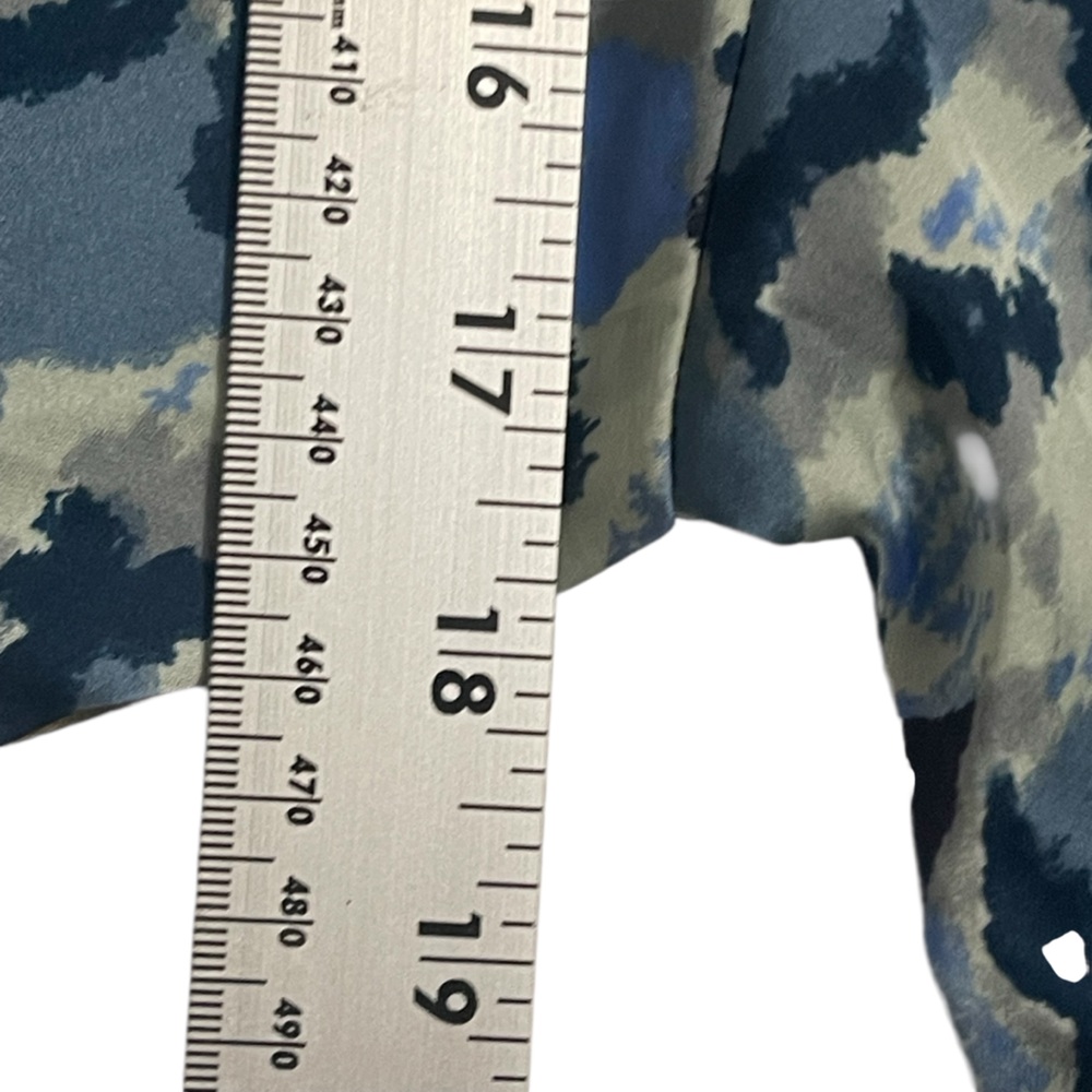 Stylish Blue Patterned Wide Leg Pants - Picture 5 of 12